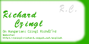 richard czingl business card